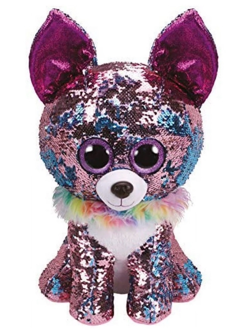 TY Flippables Sequin Plush - YAPPY the Chihuahua Dog (LARGE Size - 17 inch)